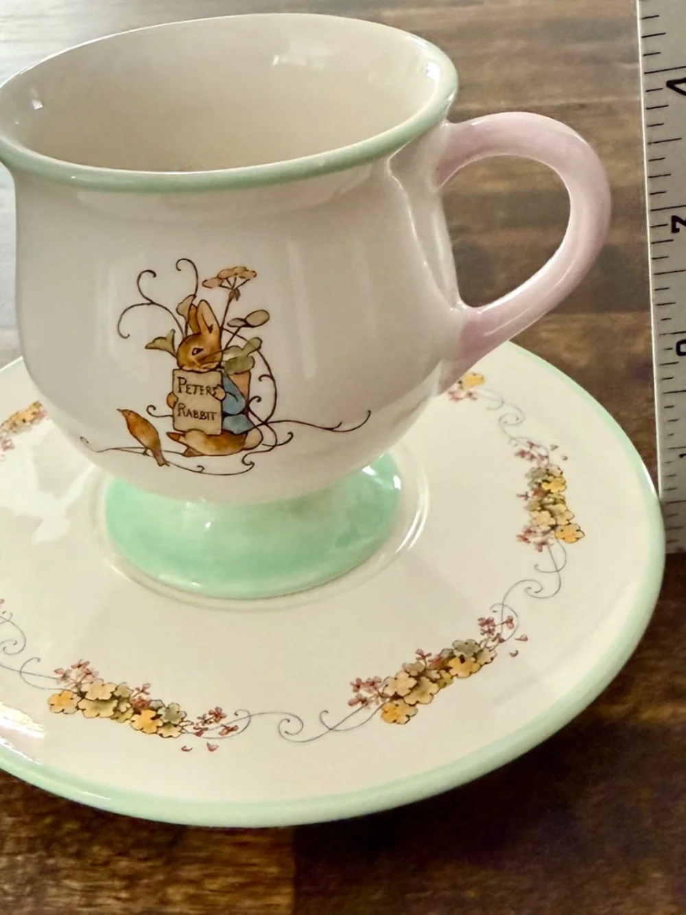Vintage Teleflora Gift ‘Peter Rabbit’ Teacup & Saucer, FW & Co 2002